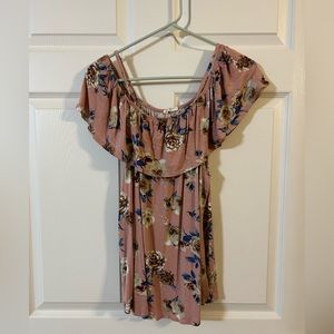 Flower off the shoulder blouse
